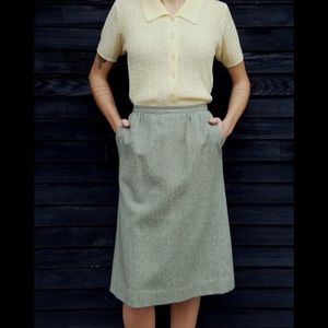 Vintage Pendleton Wool Pencil Skirt